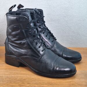 Ariat Scout Paddock Lace Boot Women's US 7 B Black Leather 4LR Riding Boot